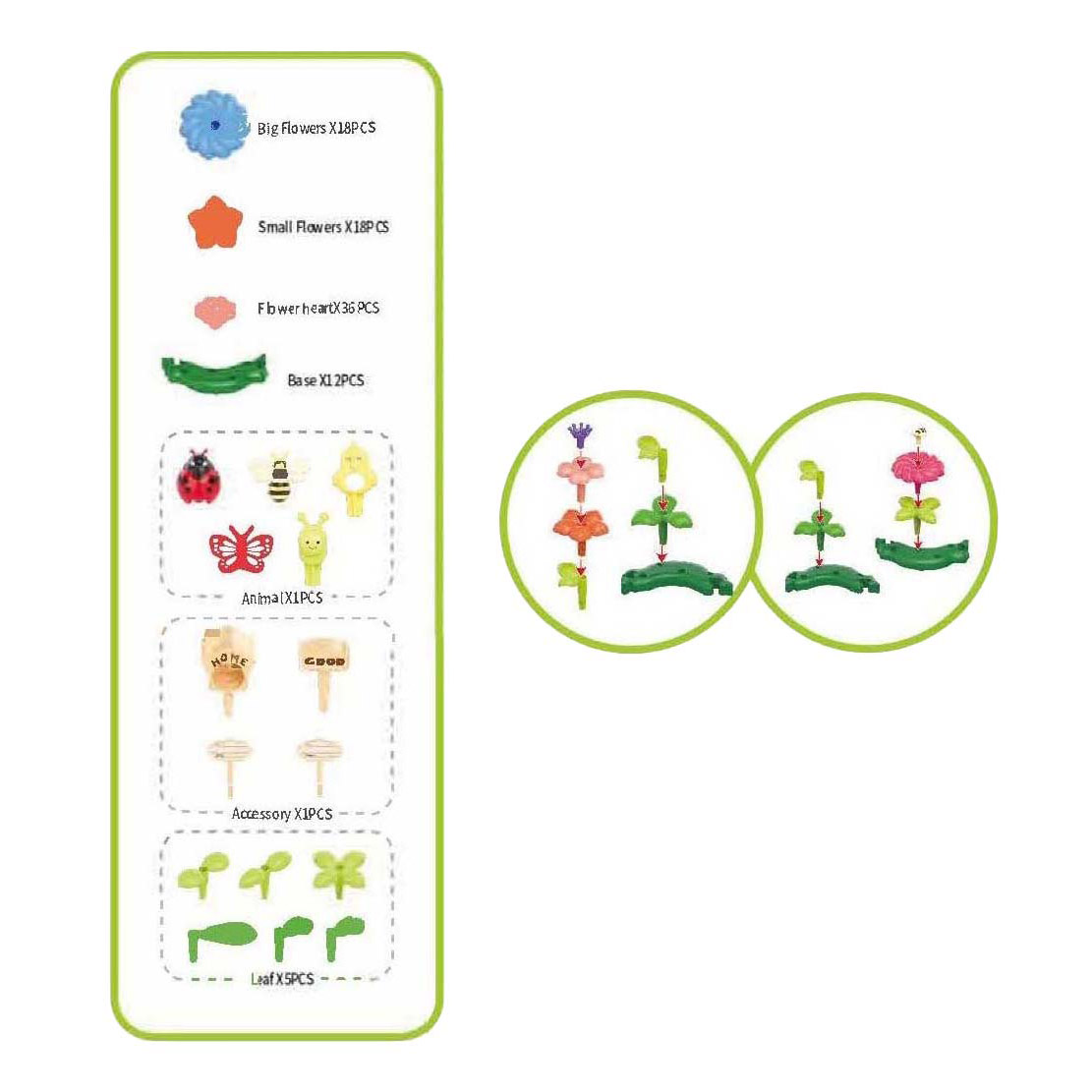 Bouwset Bloemen - 123dlg.