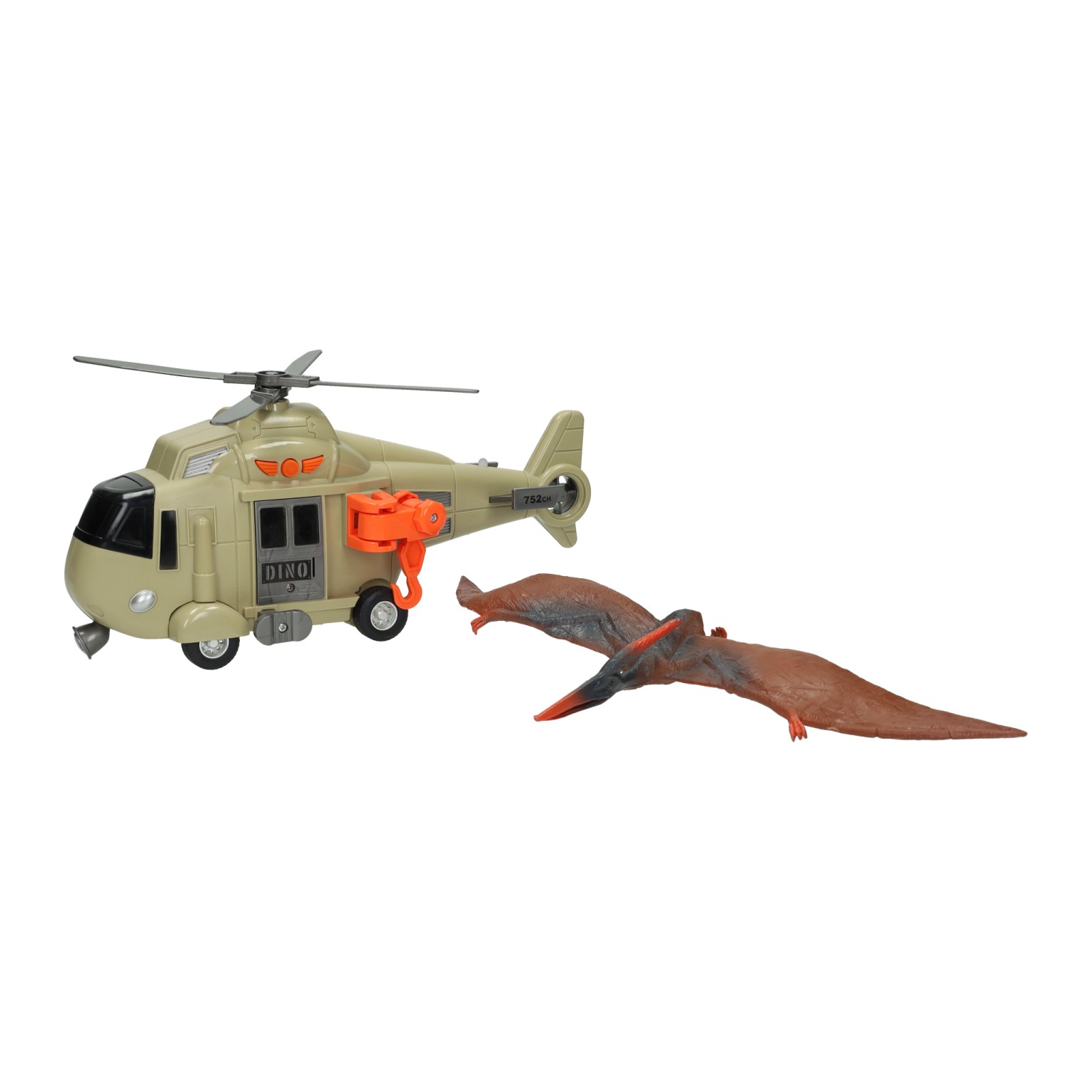 Helicopter met Dinosaurus - incl. Licht en Geluid