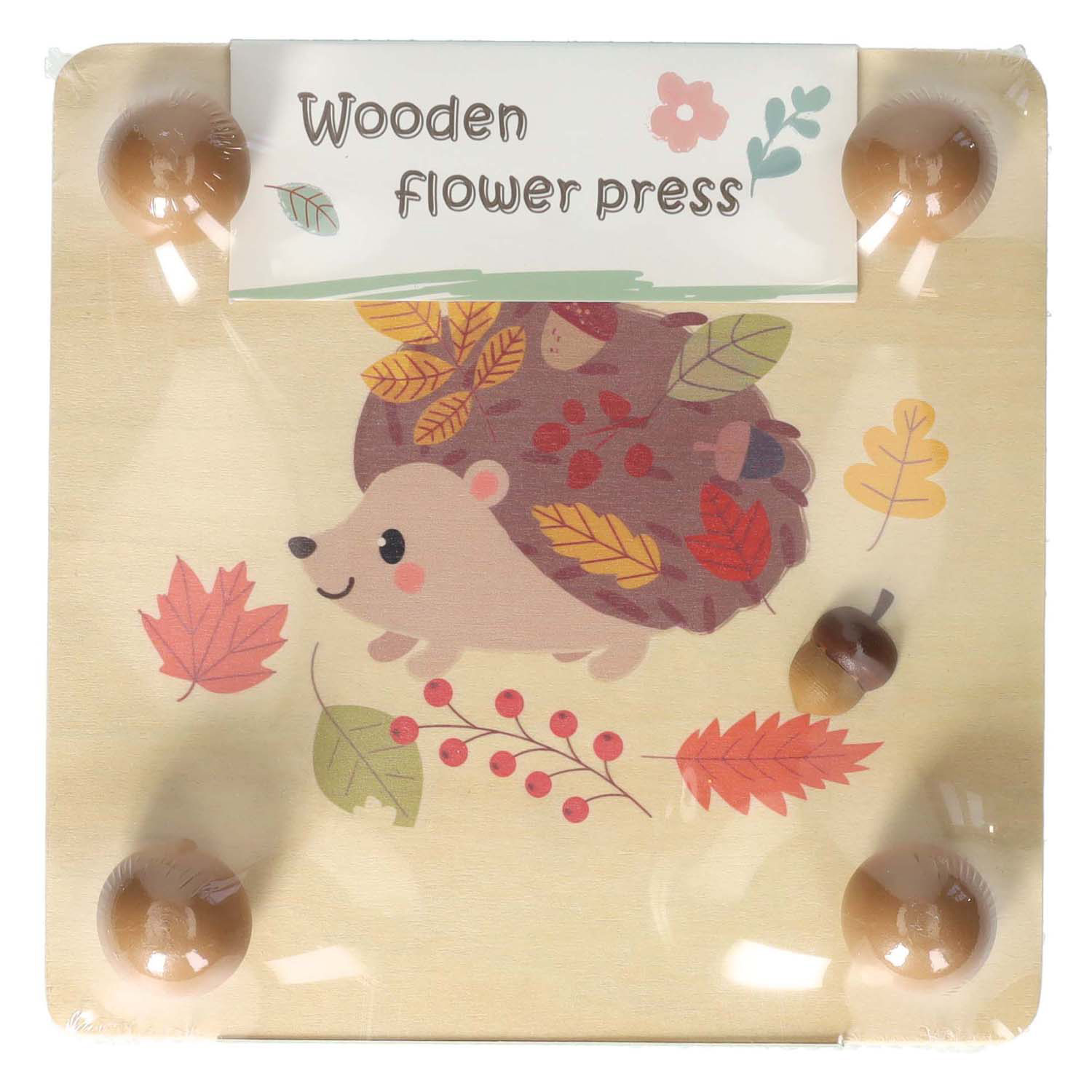 Blumenpresse aus Holz