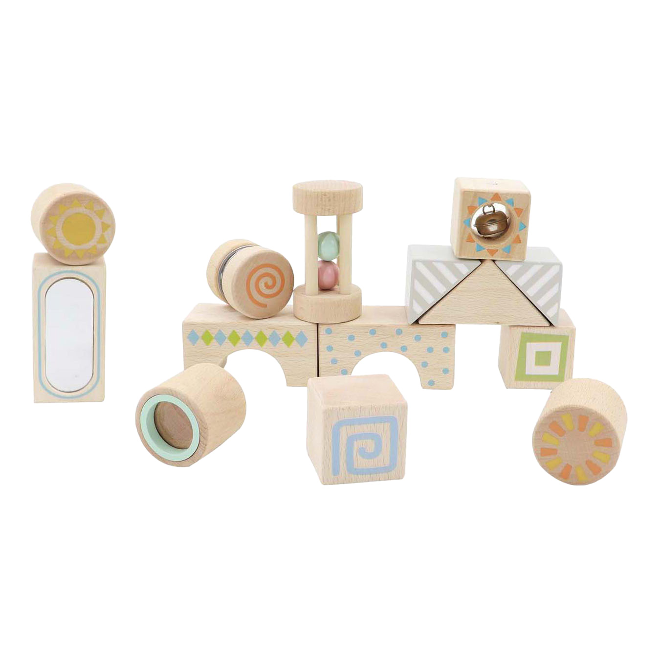 Blocs d'activités en bois, 14 pcs.