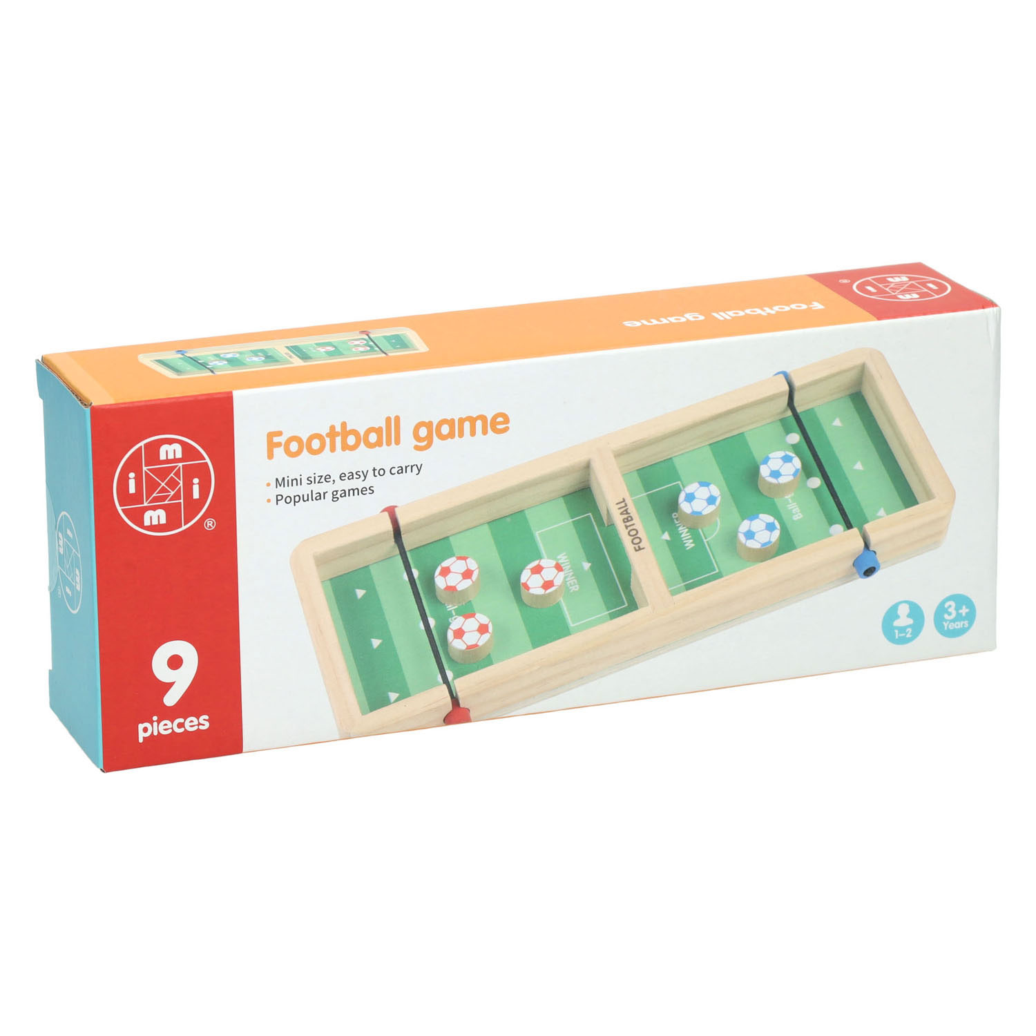 Houten Puck Voetbalspel - 2 Spelers