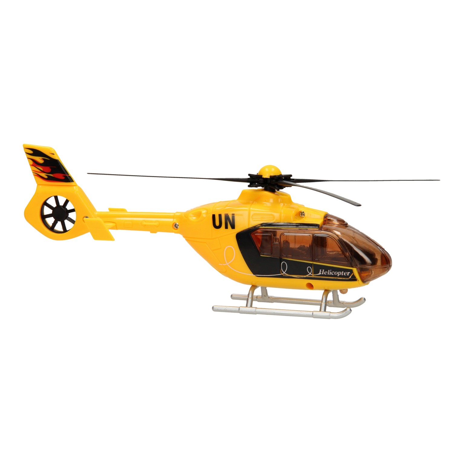 Hubschrauberlicht und Ton – Gelb
