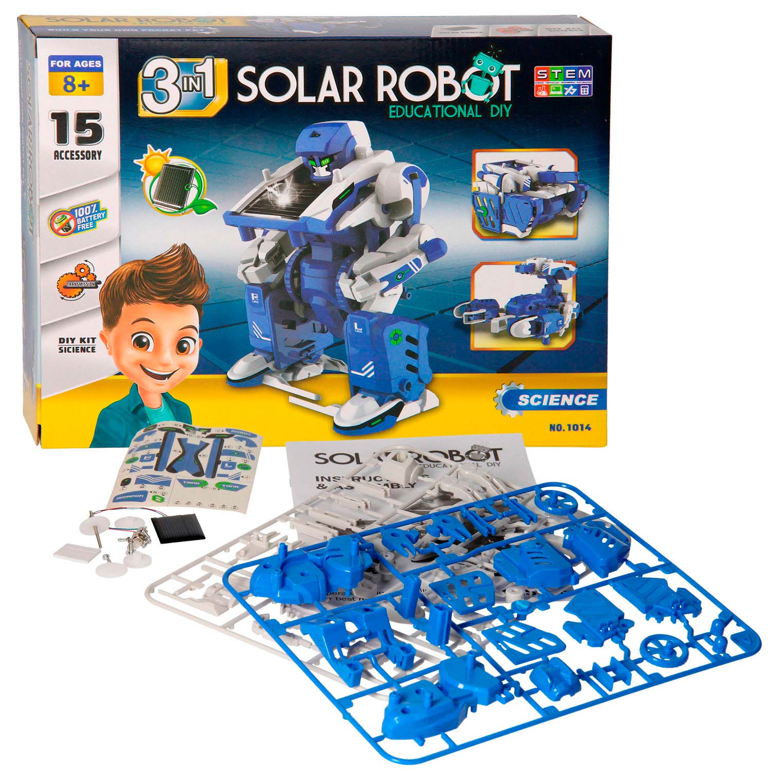 Experimente - Solarroboter 3in1, 15dlg.