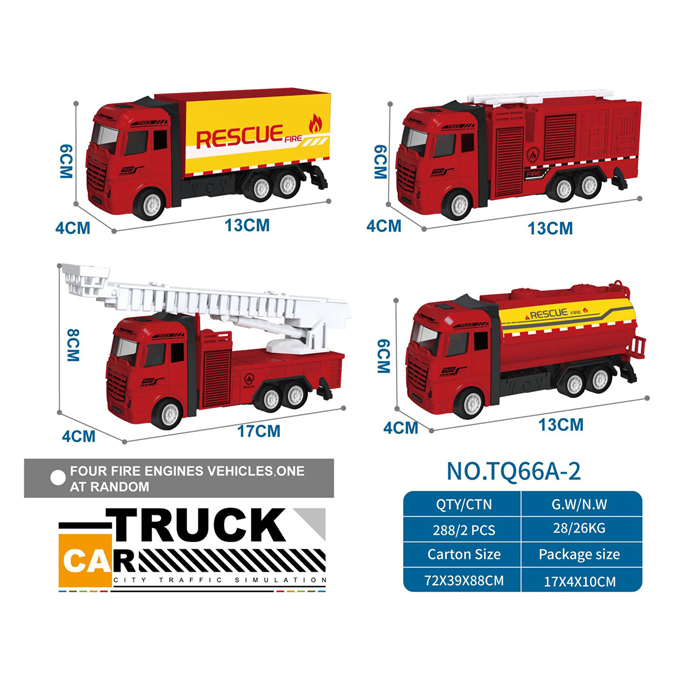 Camion Pull back rouge