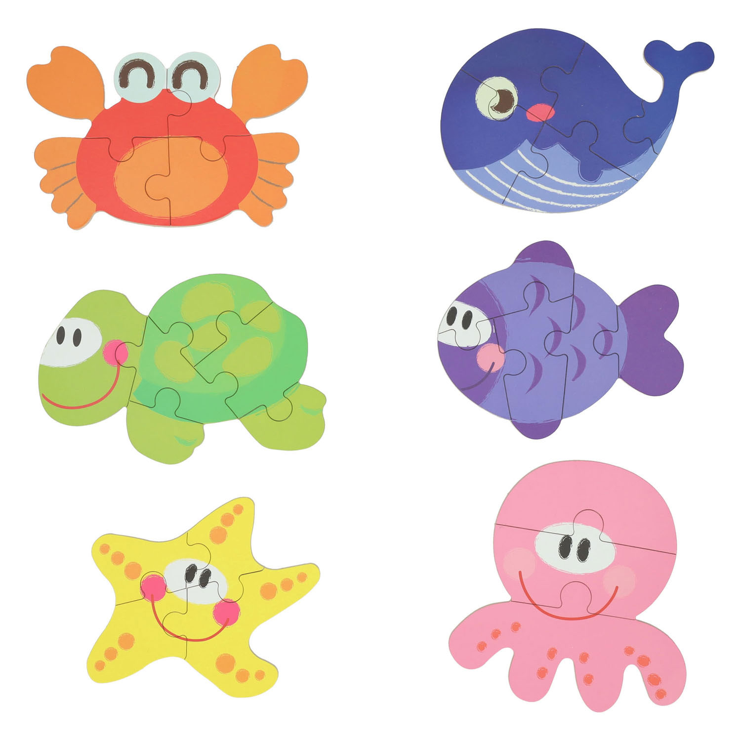 Mijn Eerste 6 Puzzzels in Blik - Onderwaterwereld