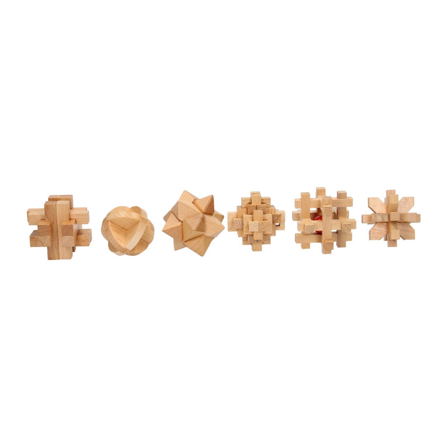 Gehirnpuzzle-Set aus Holz, 6-tlg.