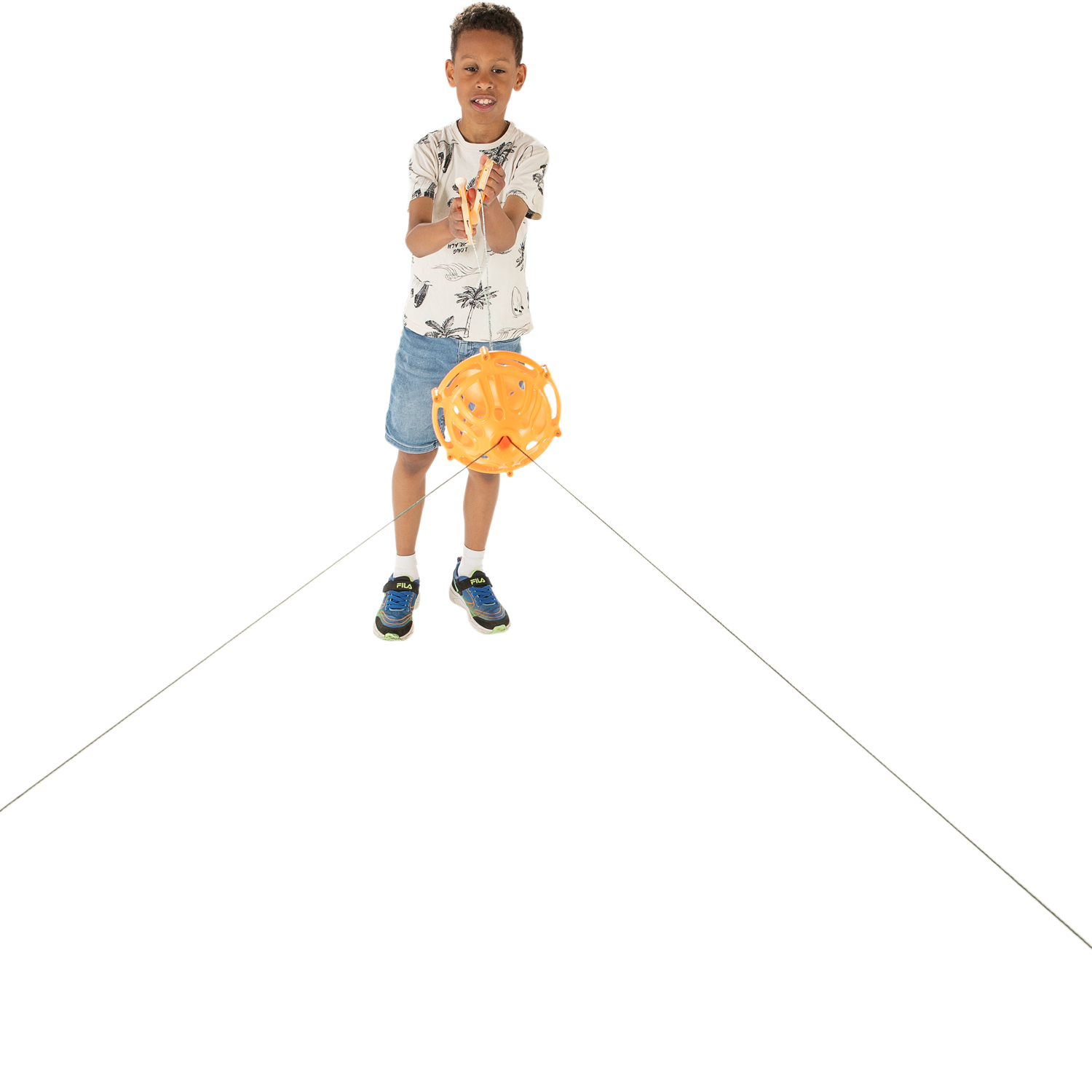 Ziehen Sie den Ball mit der Propellerfarbe