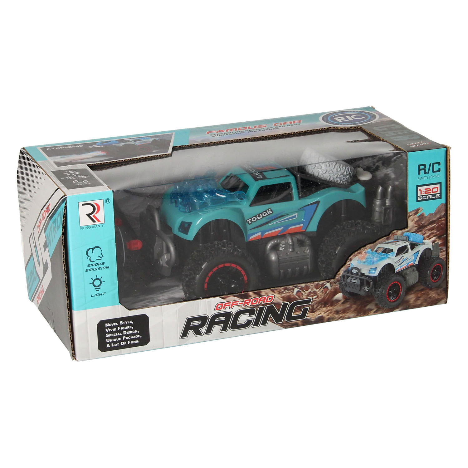 Rennwagen RC mit Licht- und Rauchfunktion