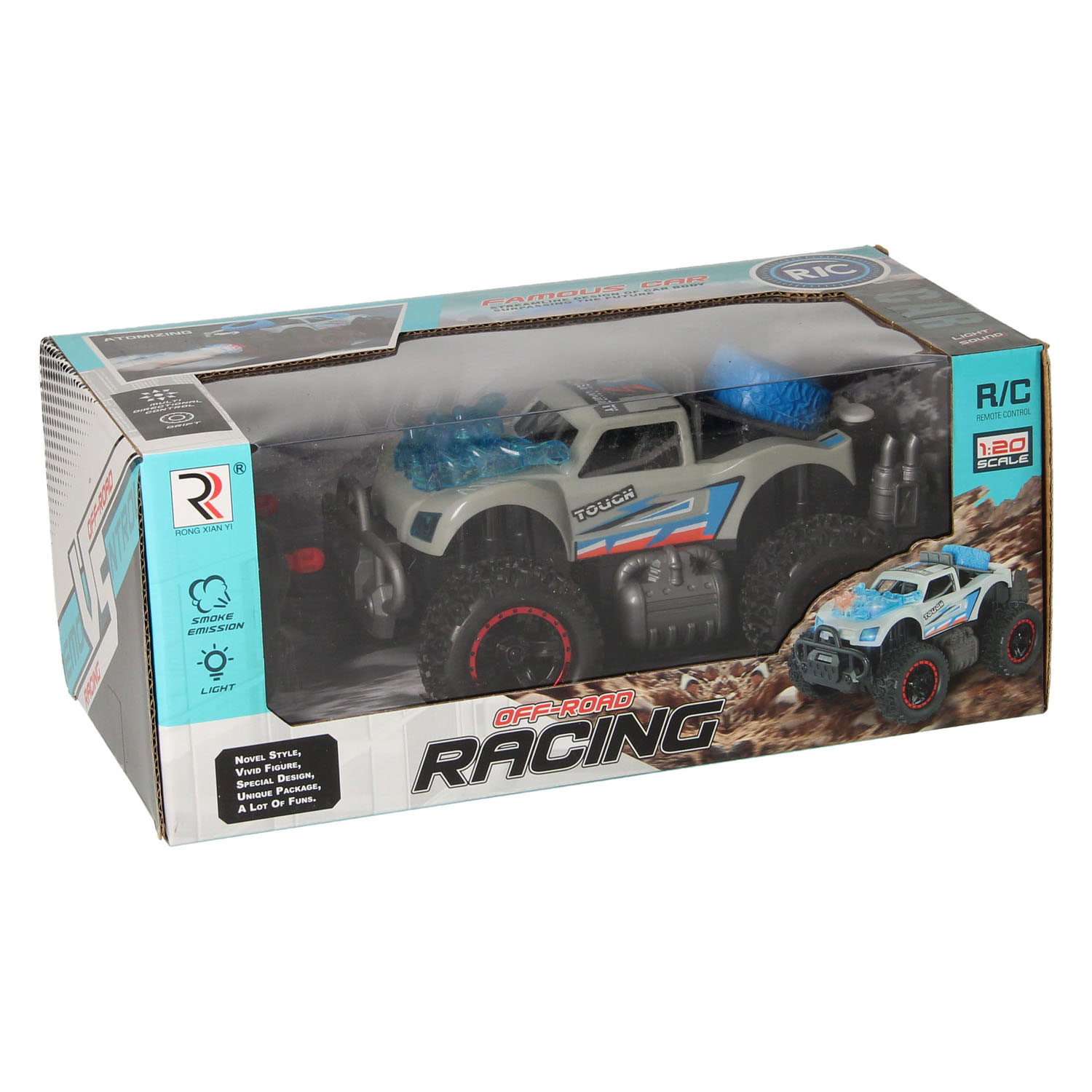 Rennwagen RC mit Licht- und Rauchfunktion