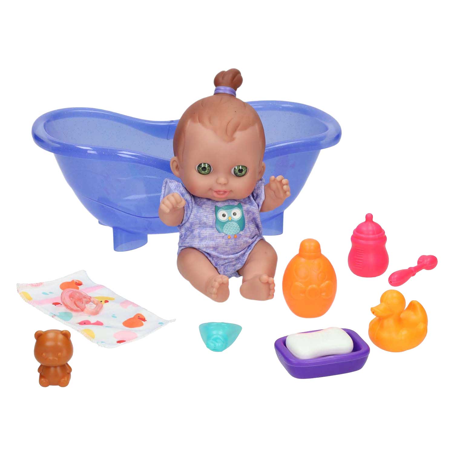 Puppenset mit Badewanne