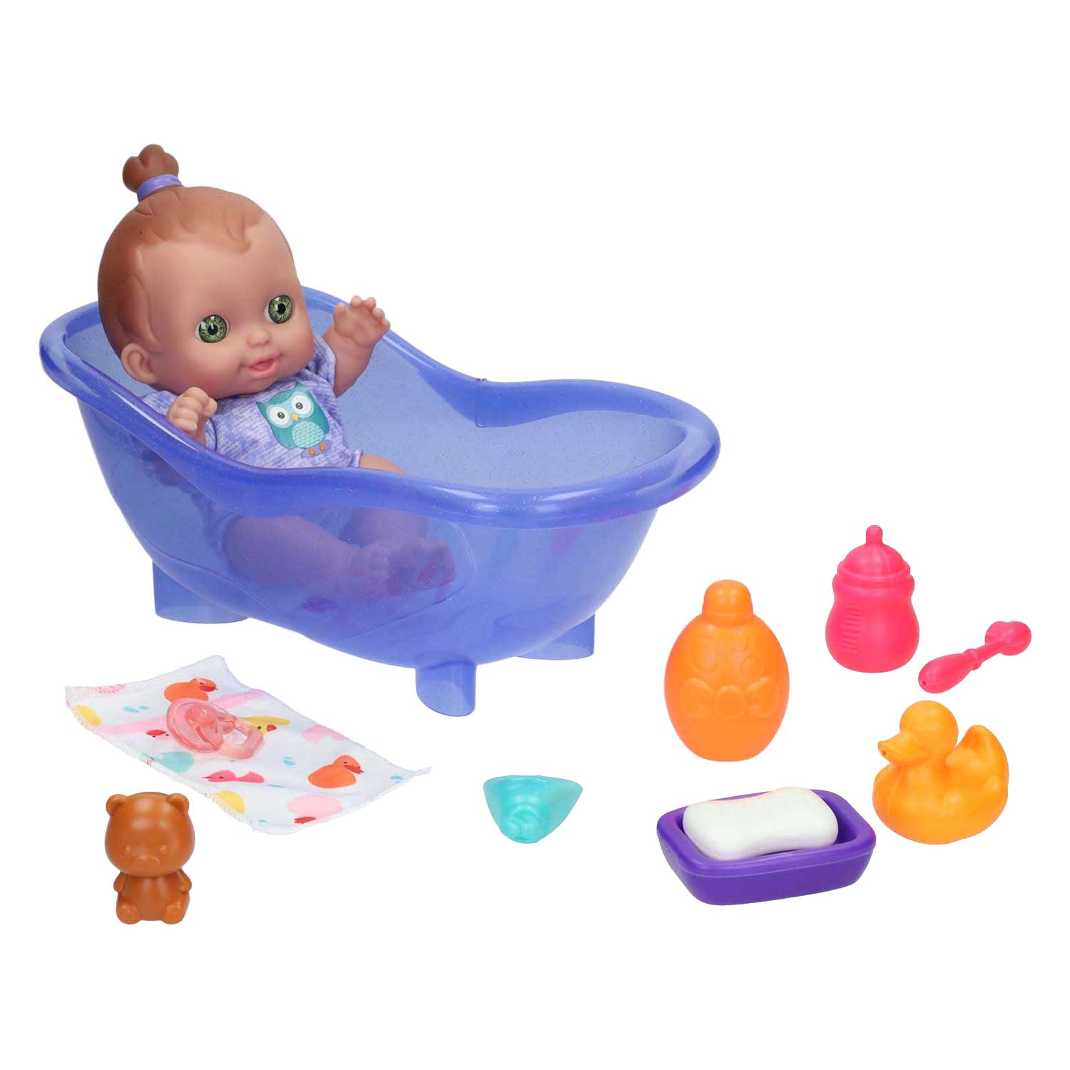 Puppenset mit Badewanne