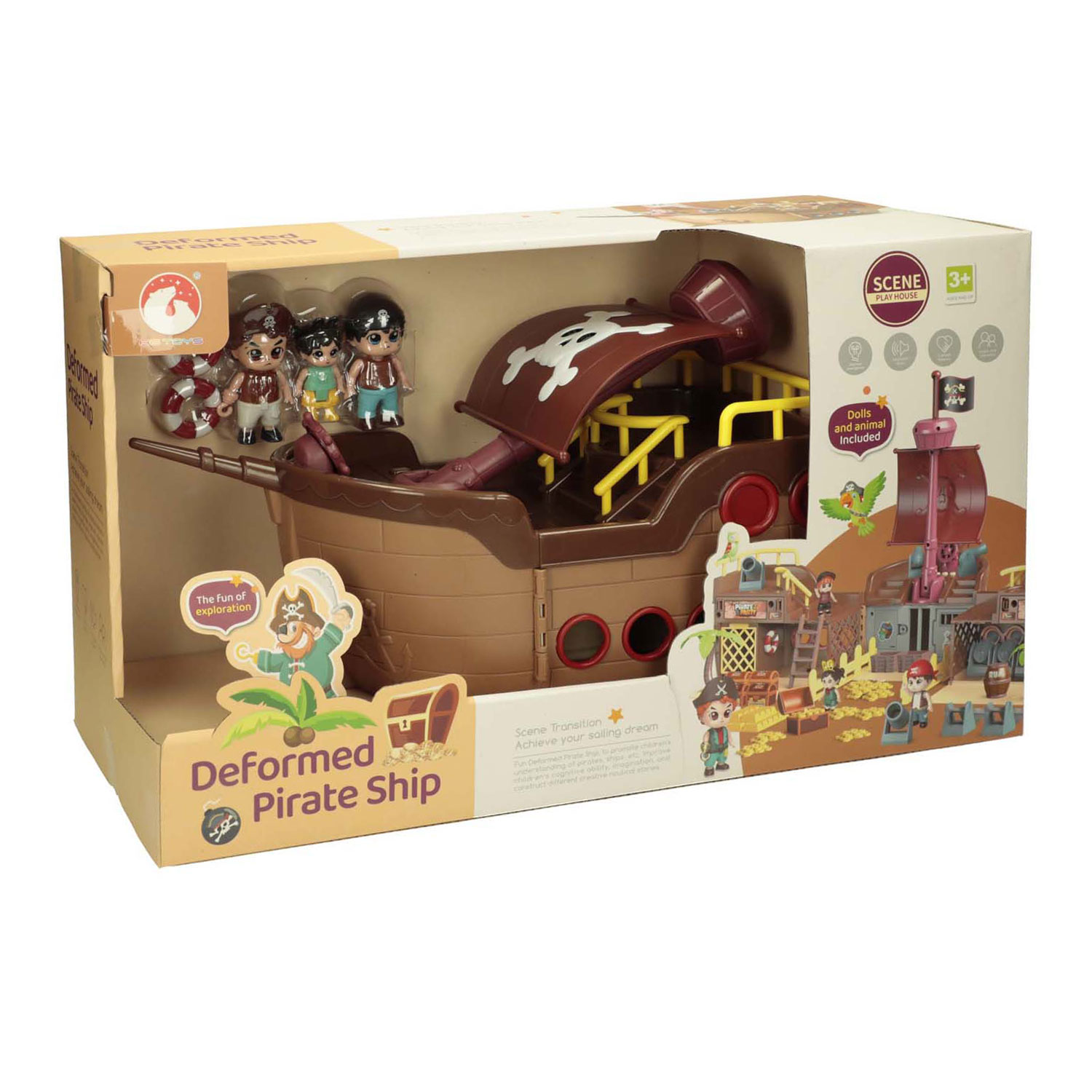 Coffret de jeu bateau pirate