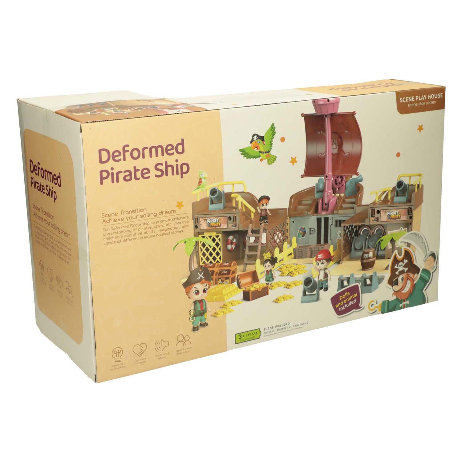 Coffret de jeu bateau pirate