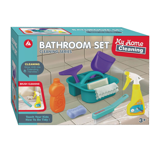 Kit de nettoyage pour salle de bain, 9 pièces.