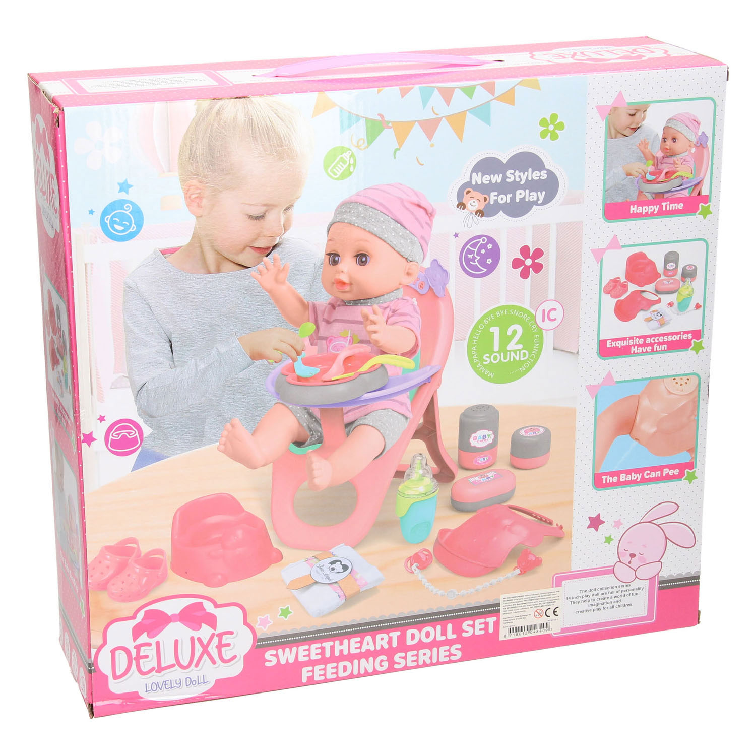 Deluxe Poppenset Etenstijd