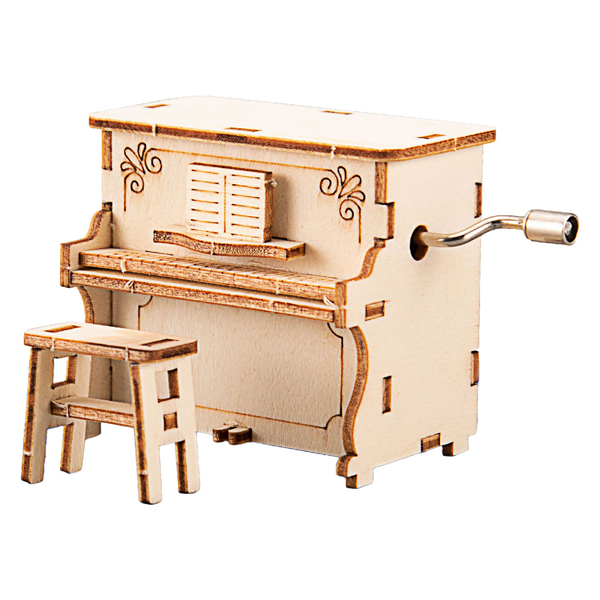 Houten Bouwpakket Wind Up Piano