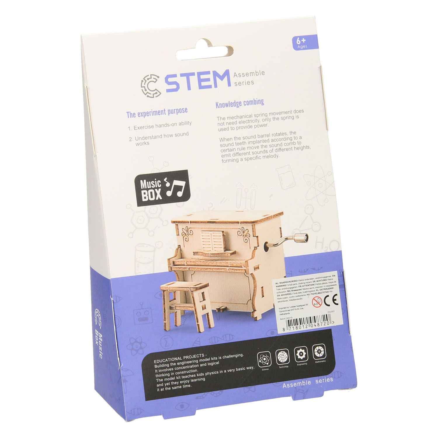 Kit de construction en bois pour piano à remonter