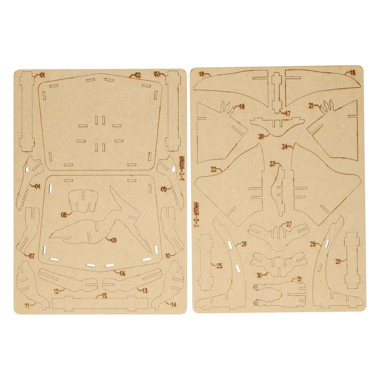 Houten Bouwpakket Dino 3D Pterosauriër
