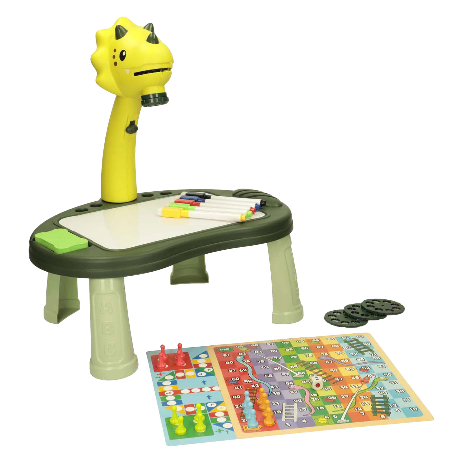 Table de projection de dessin Dino, 34 pcs.