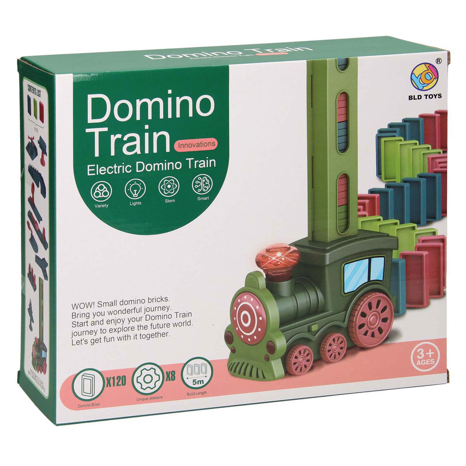 Domino Set met Trein, 129dlg.