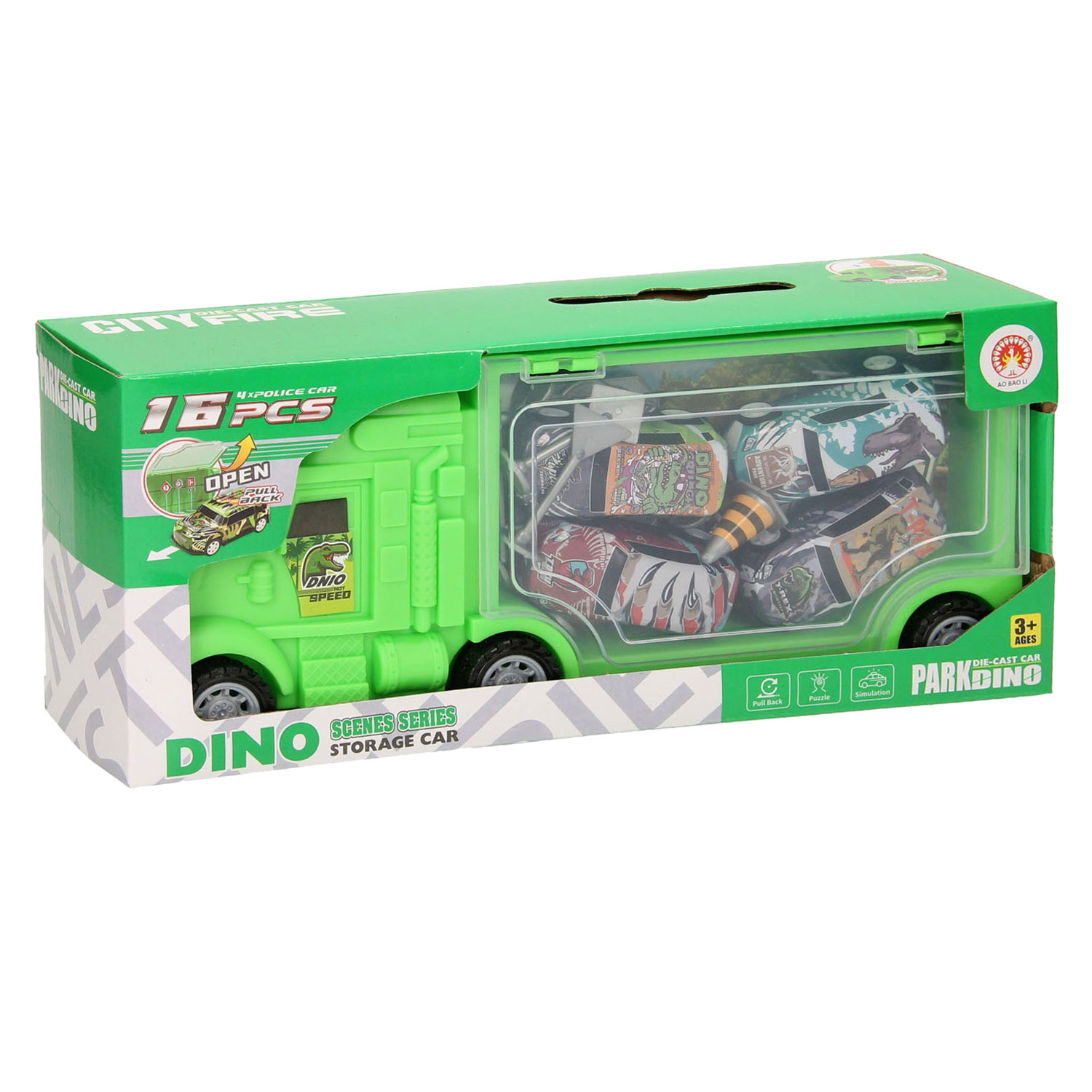 Die-cast Dino Transporter Set