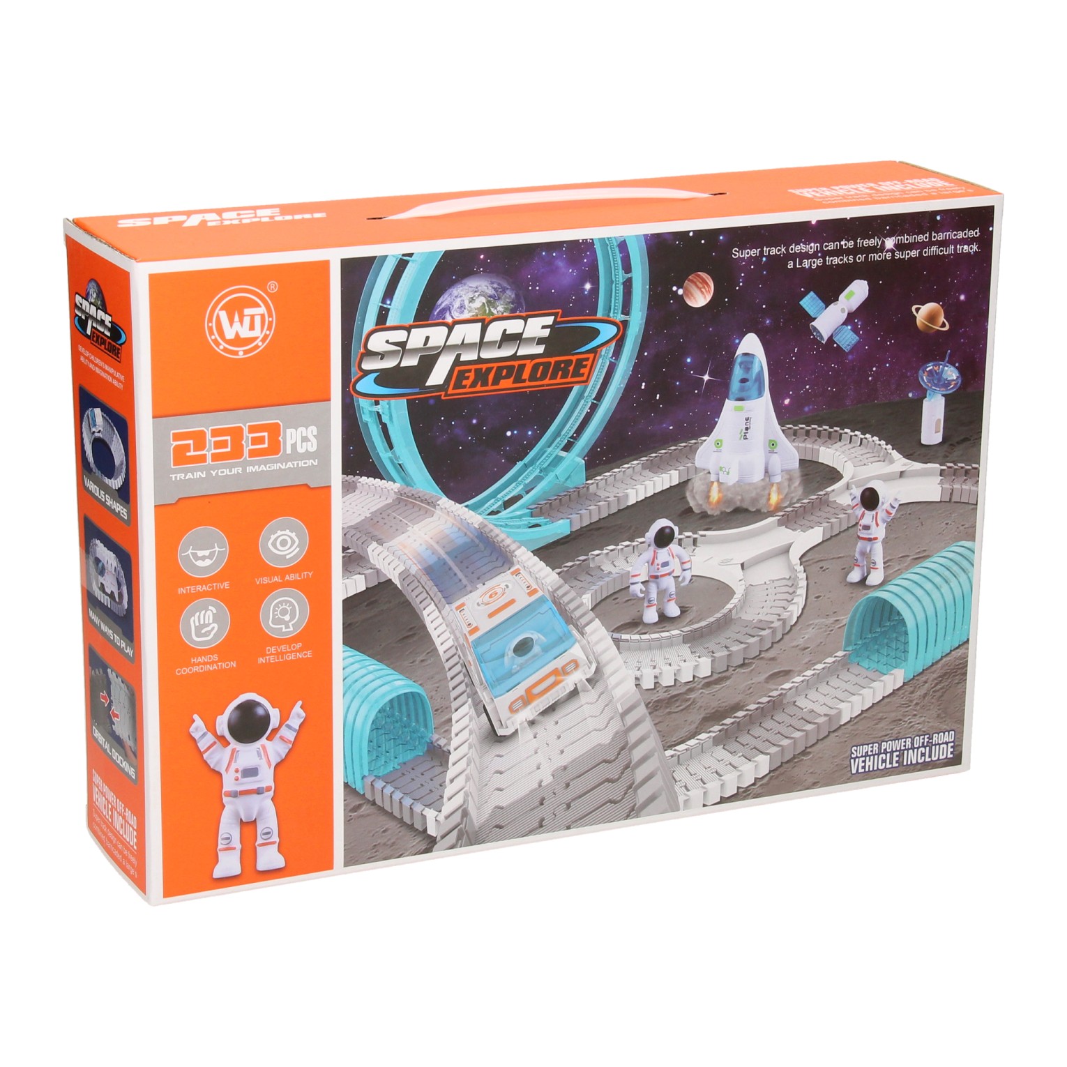 Roadway Rennstrecken-Set Space Explorer XL, 221-tlg.