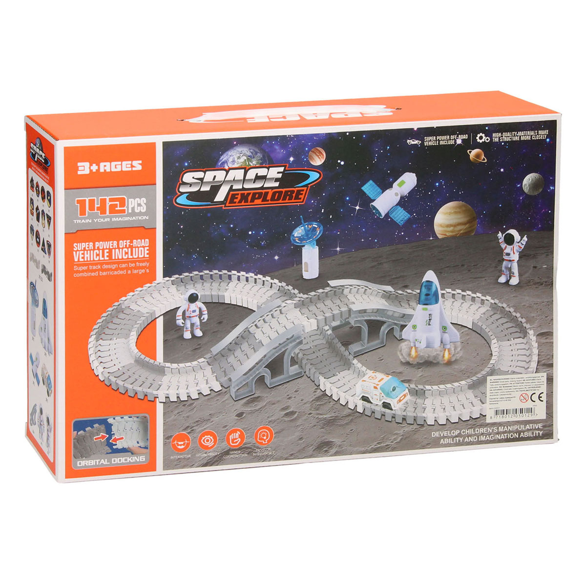 Roadway Racebaan Set Space Explorer, 142dlg.