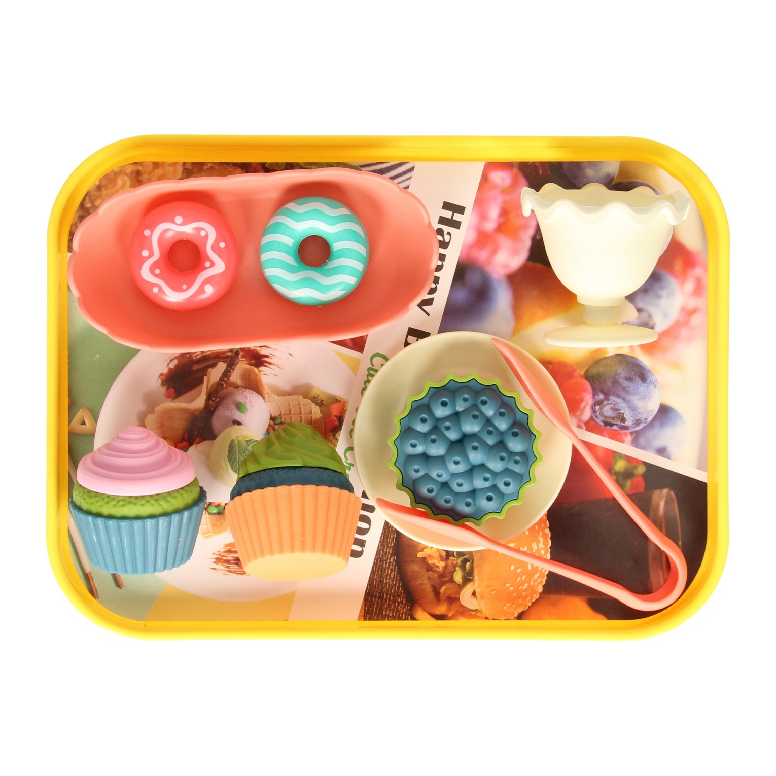 Plateau Play Food Cakes, 14 pièces.