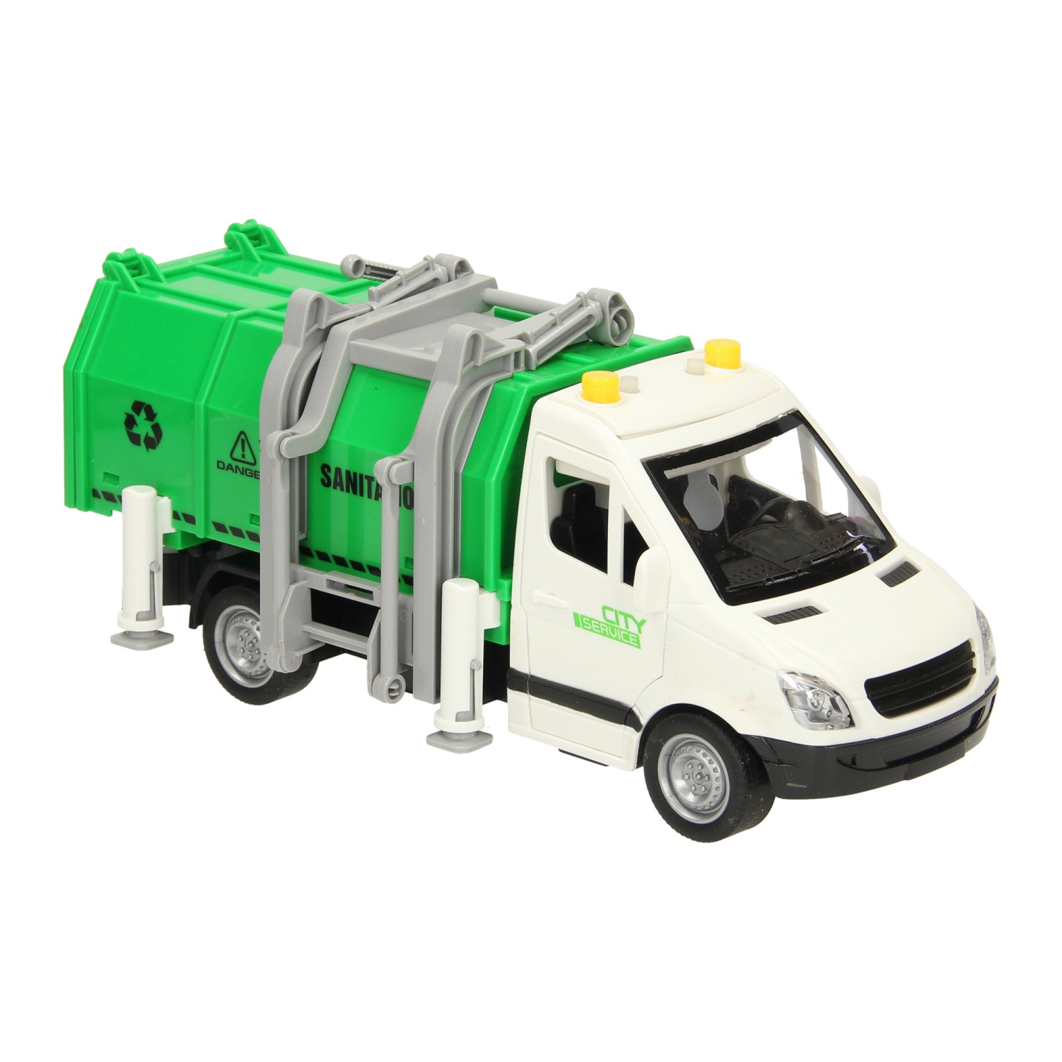 Recyclingwagen mit Licht und Ton