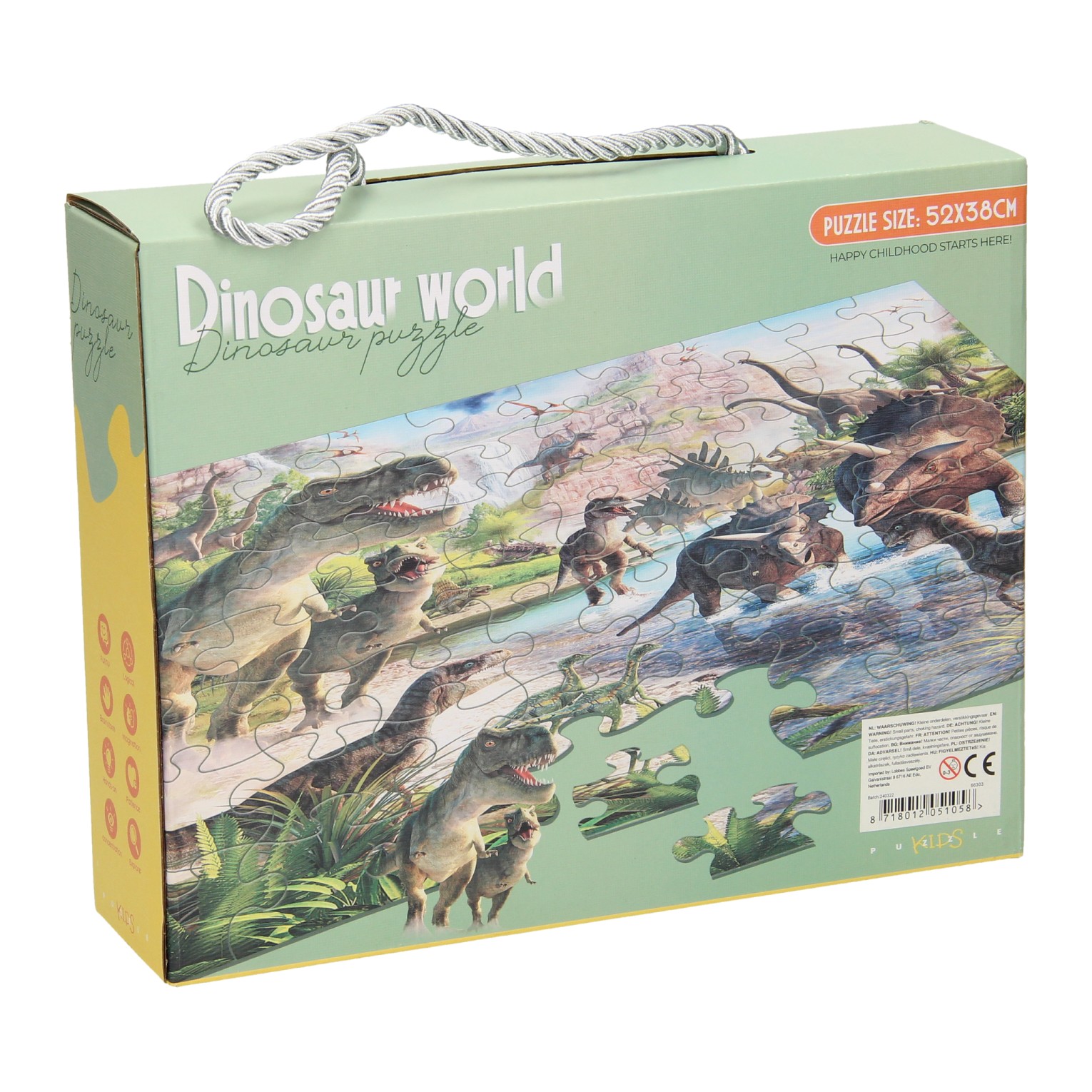 Puzzle Dino World, 63 pièces.