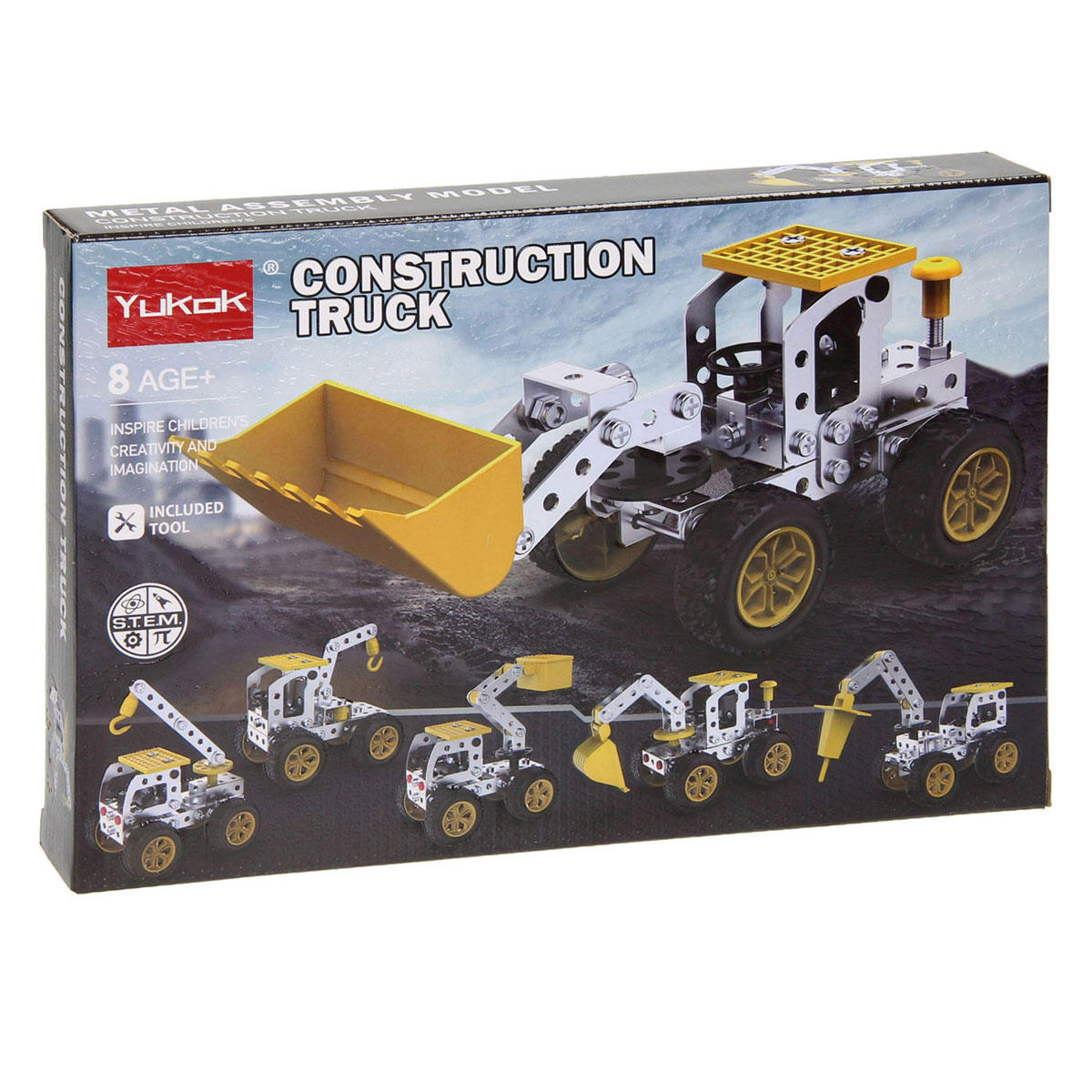 Kit de construction métallique camion avec nacelle élévatrice, 115 pcs.