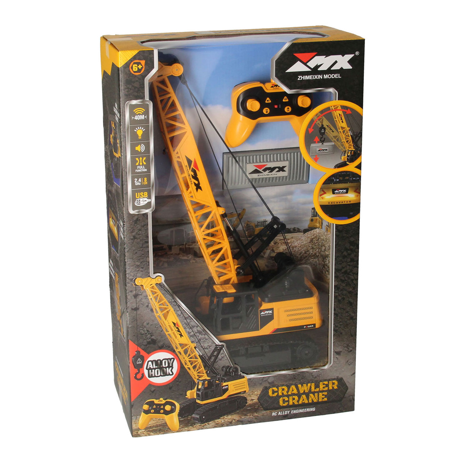 Grue orientable RC sur chenilles