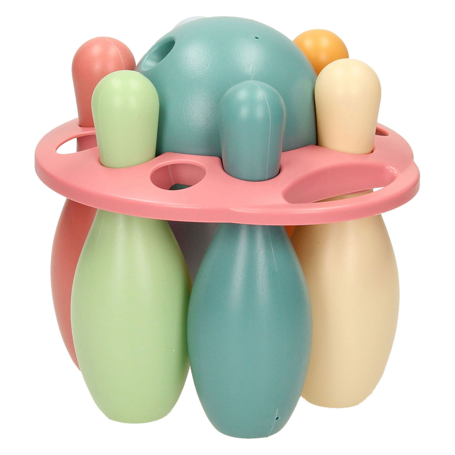 Quilles Pastel dans un Support, 6 pcs.