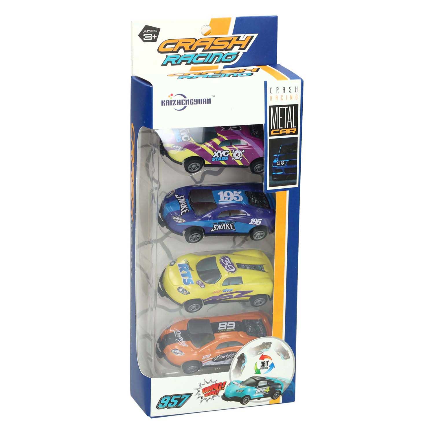 Raceauto Backflip Pull Back Set - 4st. Raceauto Backflip Pull Back Set - 4st.