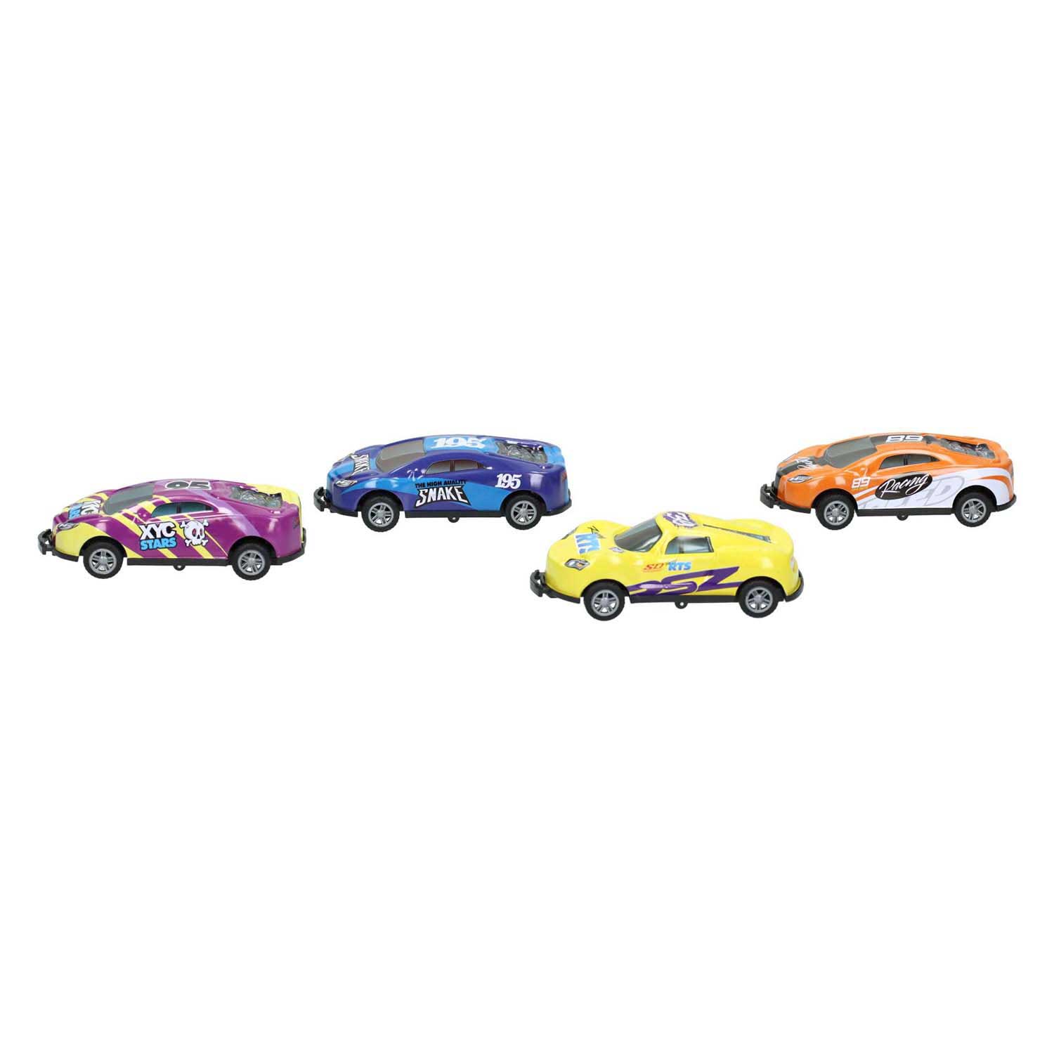Raceauto Backflip Pull Back Set - 4st. Raceauto Backflip Pull Back Set - 4st.