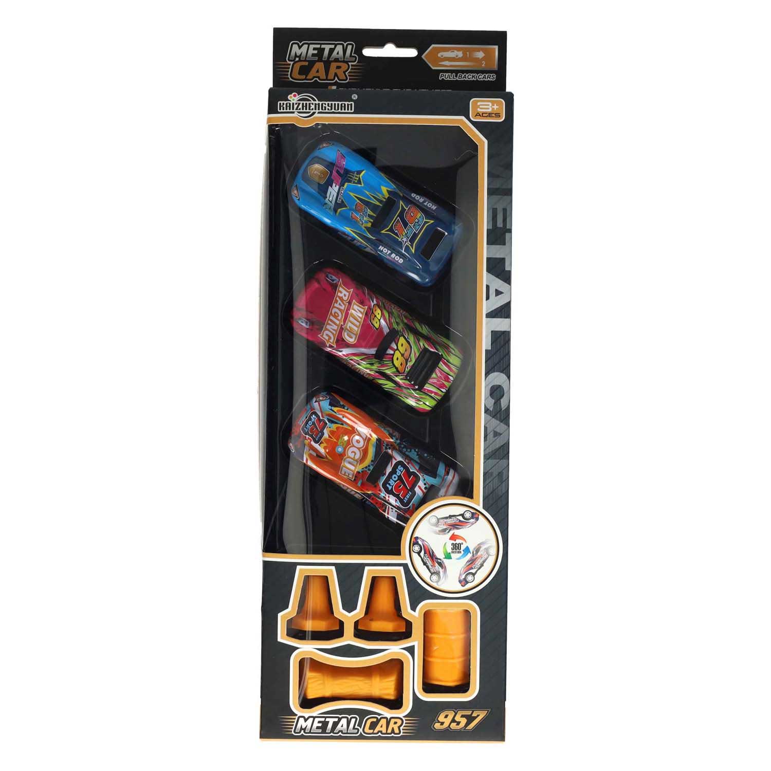 Raceauto Backflip Pull Back Set - 3st. Raceauto Backflip Pull Back Set - 3st.