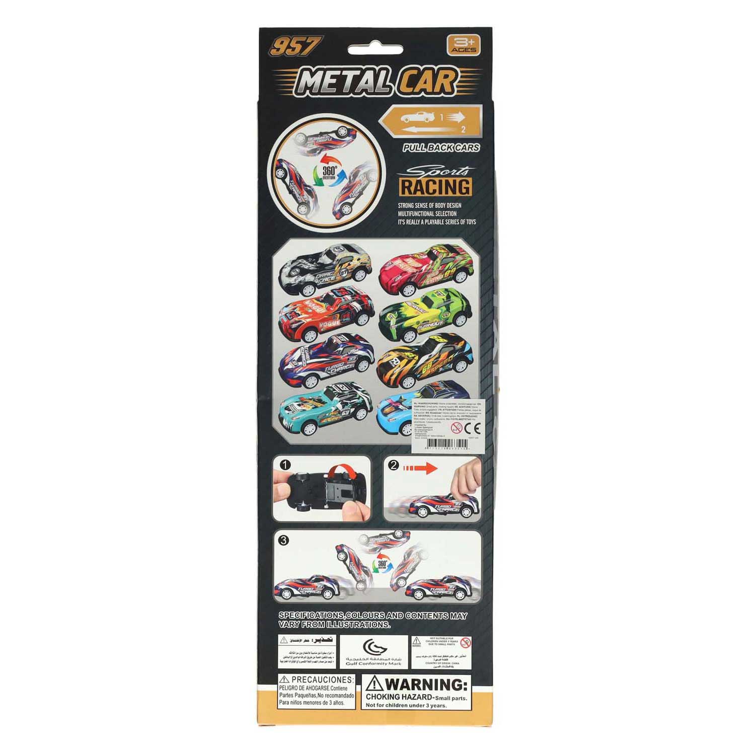 Raceauto Backflip Pull Back Set - 3st. Raceauto Backflip Pull Back Set - 3st.