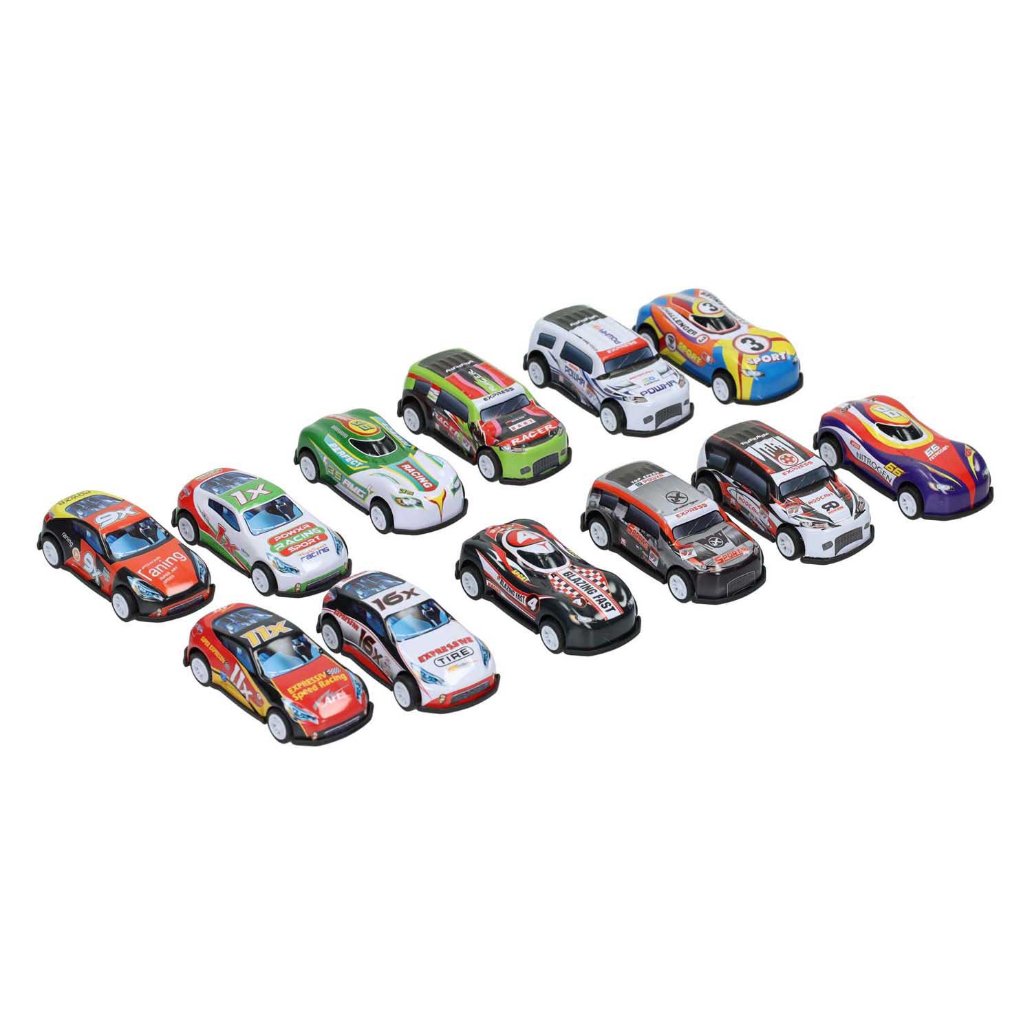 Super Metal Auto- Pull back – 12er-Pack