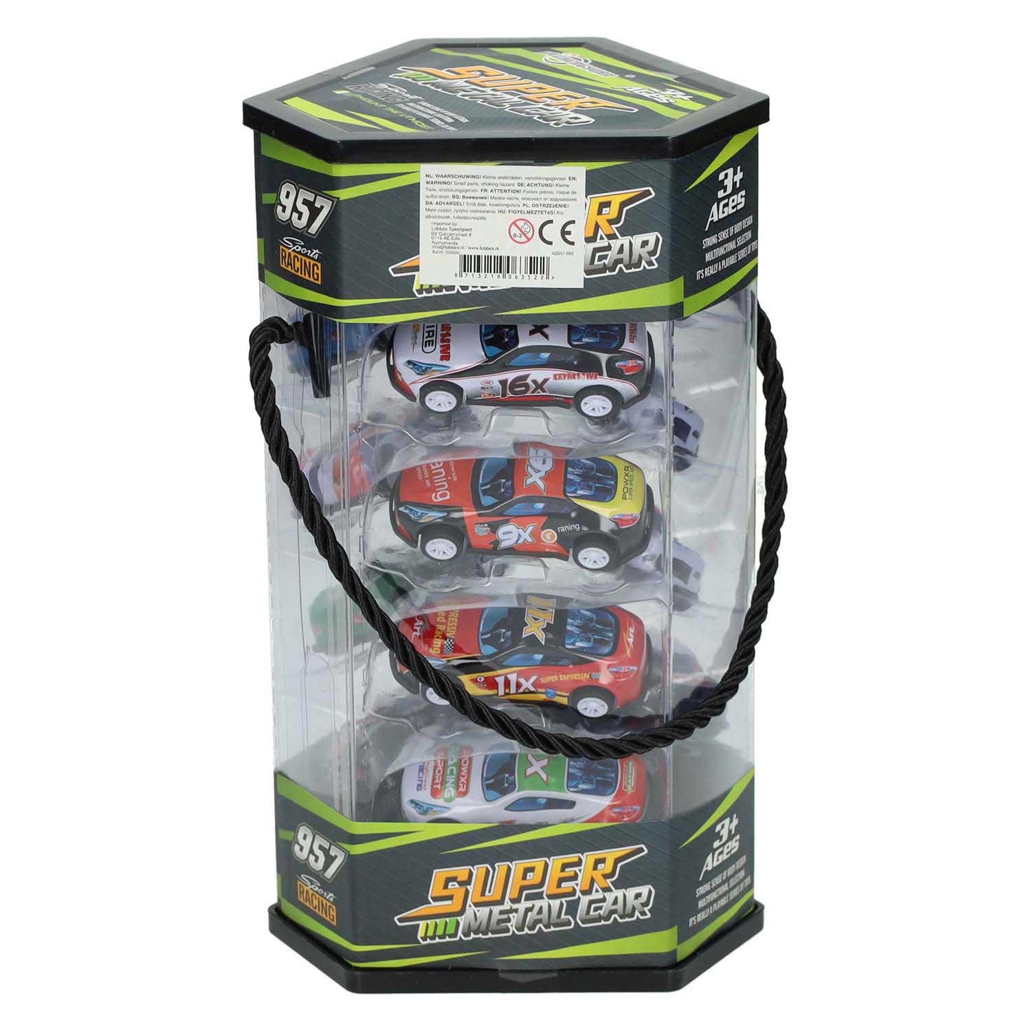 Super Metal Auto- Pull back – 12er-Pack
