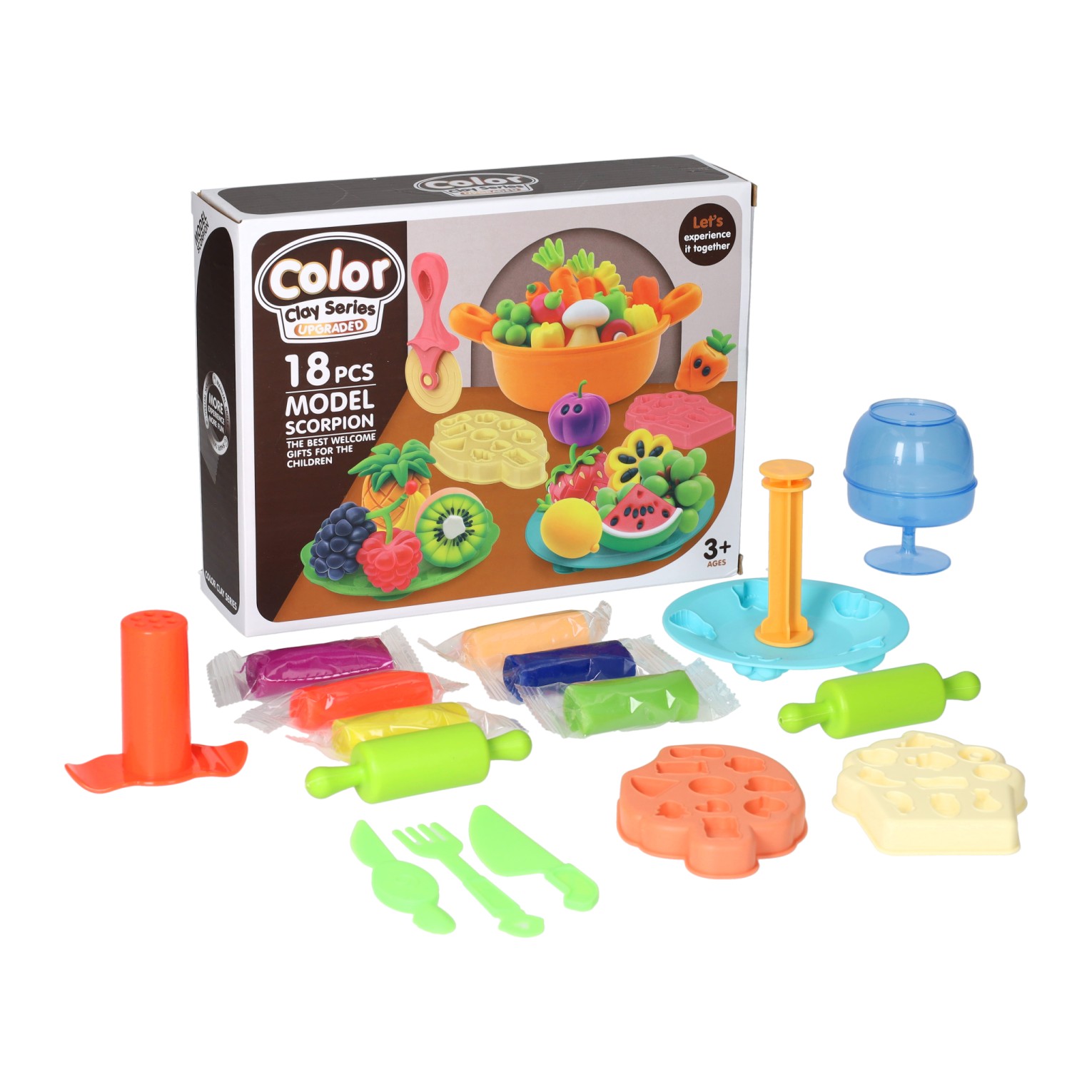Groenten en Fruit Kleiset - 18dlg.