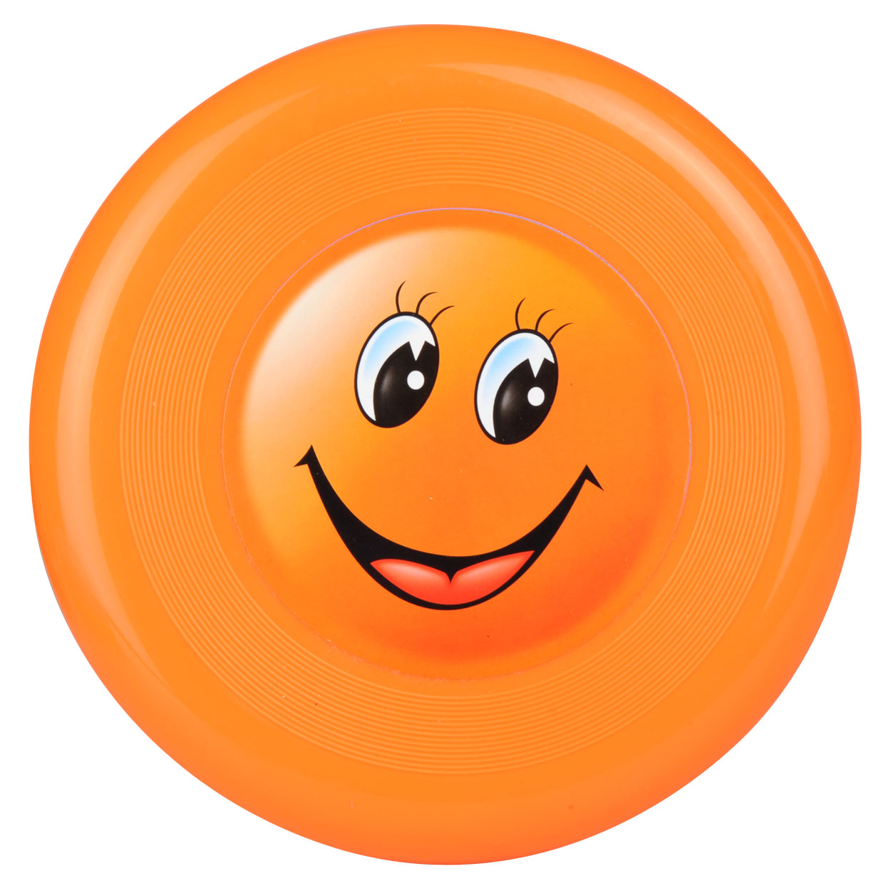 Frisbee avec visage souriant