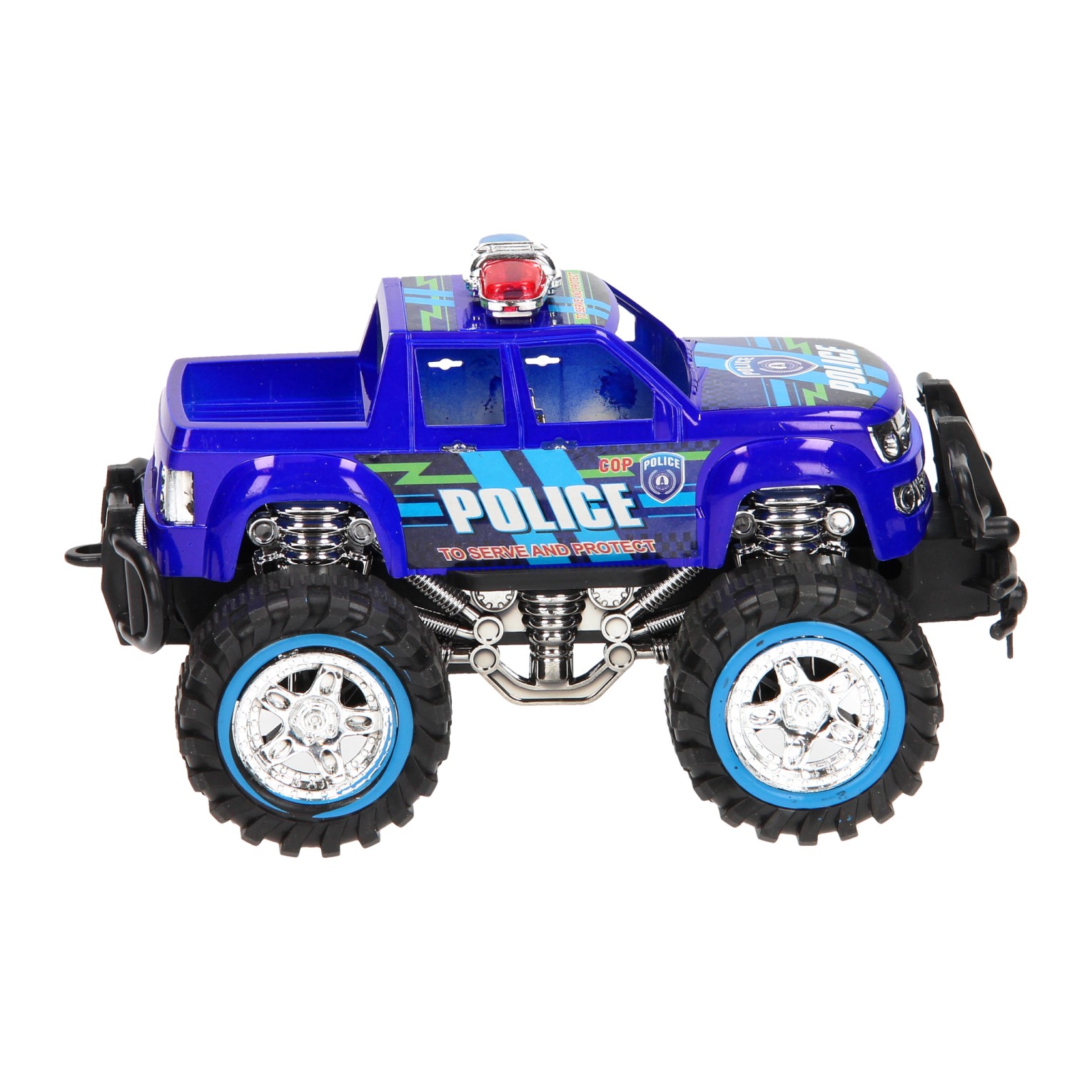 Frictie Power Jeep - Blauw