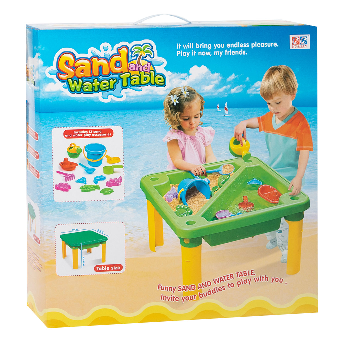 Sand- und Wassertisch Deluxe, 18-tlg.