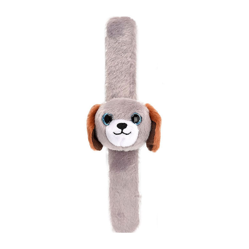 Bracelet Peluche Chien Gris