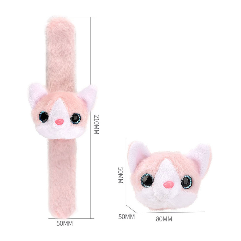 Bracelet Peluche Chaton Rose