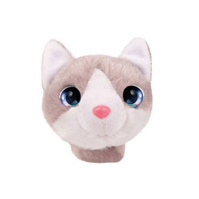 Bracelet Peluche Chaton Gris