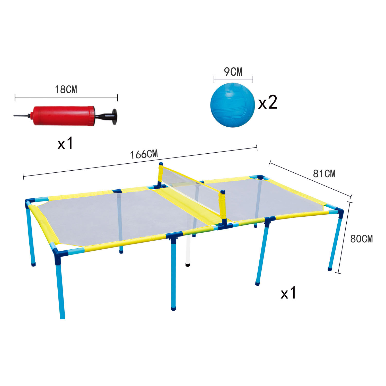 Ensemble de tennis de table rebondissant