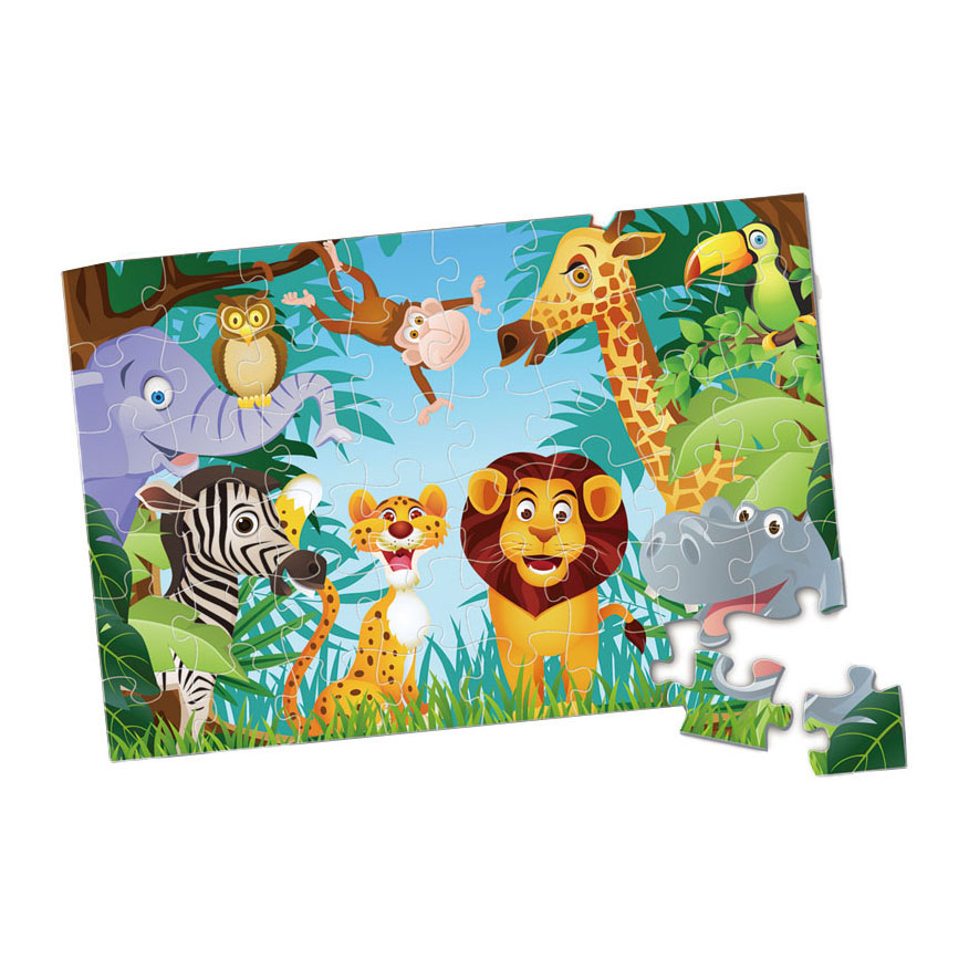 Safari de puzzle pour enfants. 48 pièces.