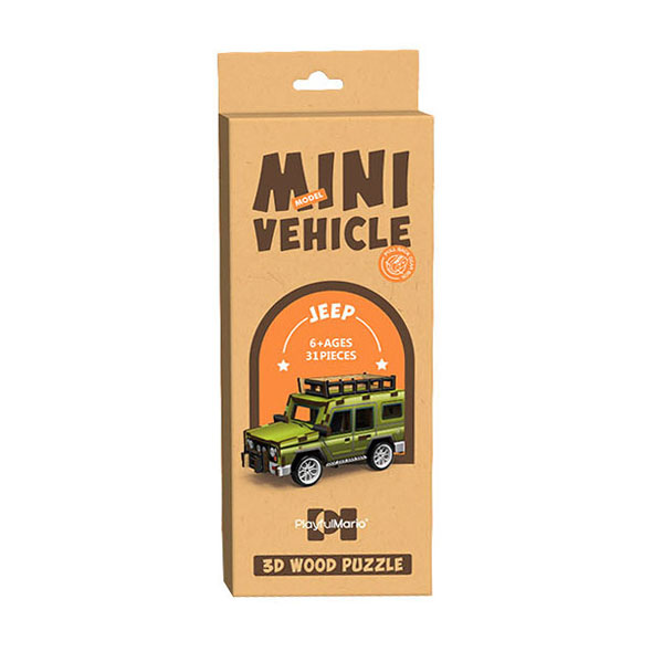 Kit de Construction en Bois Voiture Safari 3D