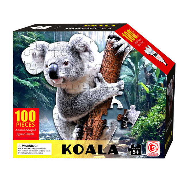 Formenpuzzle Koala, 100 Teile.